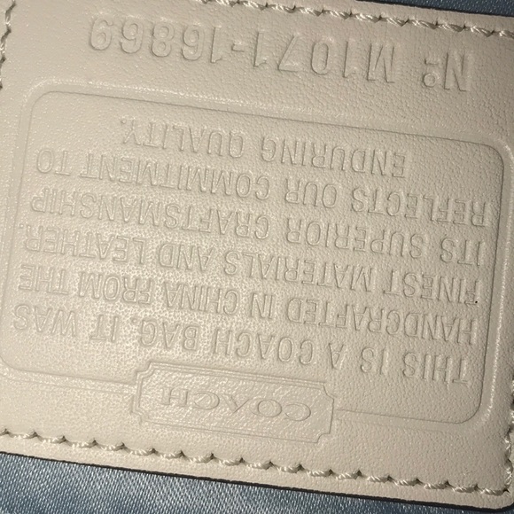 NWT COACH | Embossed Leather Python Shoulder Bag - Picture 8 of 8